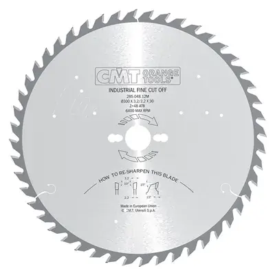 Výprodej CMT Chrome Shield Pilový kotouč pro finální příčné řezy - D300x3,2 d30 Z60 HW Odhlučněný