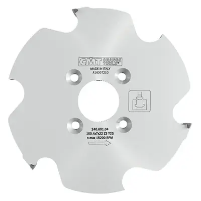 CMT Industrial Kotouč lamelovací pro Lamello P-Systém - D100,4x7 d22 Z6, HW Ihned K Objednání