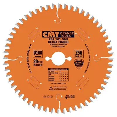 Hit Sezóny CMT Industrial Pilový kotouč na lamino a DTD - D165x2,2 d20 Z56 HW