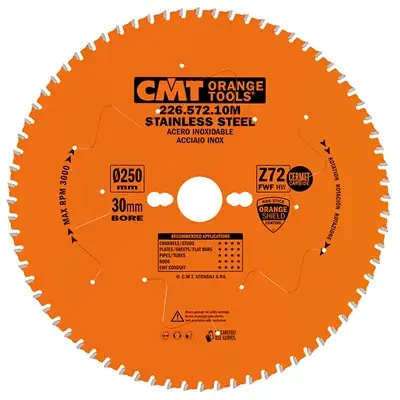 CMT Industrial Pilový kotouč na nerez ocel - D250x2,2 d30 Z72 HW Koupit Online
