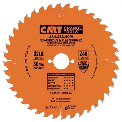 CMT Industrial Pilový kotouč na neželezné kovy a plasty - D216x2,6 d30 Z40 HW Cenový Hit