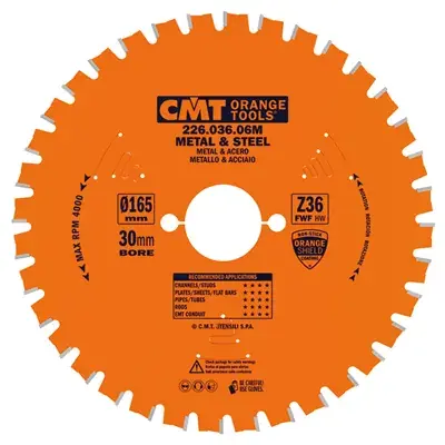 CMT Industrial Pilový kotouč na železo - D165x1,6 d30 Z36 HW Levný