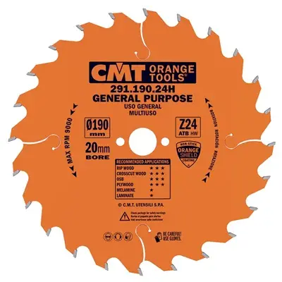 CMT Industrial Pilový kotouč pro elektronářadí univerzální - D190x2,6 d16 Z24 HW Výprodej