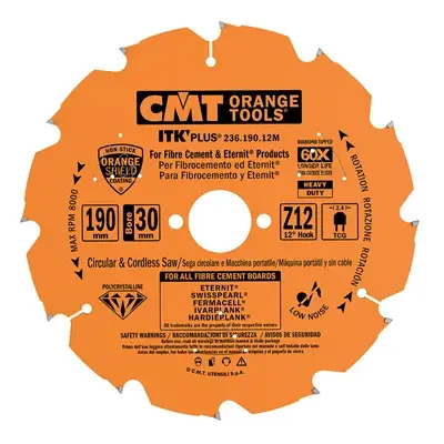 CMT ITK Plus Diamantový pilový kotouč na cementotřískové desky - D125x2 d22,23 Z7 Rychlé Dodání