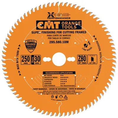 Originální CMT Orange Chrome Pilový kotouč na profilové lišty - D300x3,0 d30 Z96 HW