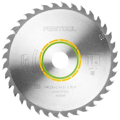 Festool Pilový kotouč do okružních pil HW 210x2,4x30 W36 WOOD UNIVERSAL Přímo Od Výrobce