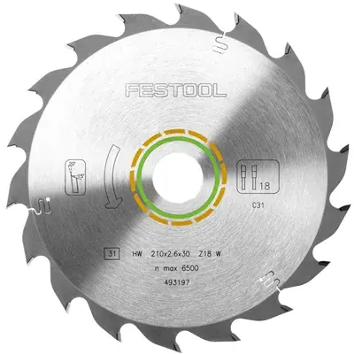 Cenový Hit Festool Pilový kotouč do okružních pil HW 210x2,6x30 W18 WOOD STANDARD